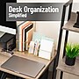 Mind Reader 4-Compartment Glass Desktop Organizer, Gold (3GORG-GLD)~#|#~14888B43-1D37-4C8E-9E389CC6E31E1CEF_sc7