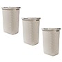 Mind Reader 15.8 Gallon Hamper with Lid, Plastic, Ivory, 3/Pack (3PK60HAMP-IVO)~#|#~1489F7B0-13C9-4018-AF2A5EBAD19A9A75_sc7