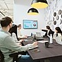 Bush Business Furniture 120W x 48D Boat Shaped Conference Table with Wood Base, Storm Gray (99TB12048SGK)~#|#~149244DB-22F7-46CA-B905F02847D2BCC2_sc7