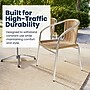 Flash Furniture Lila Aluminum/Rattan Stacking Chair, Beige (TLH020BGE)~#|#~14B1C88F-40C4-45AF-83C33645692D49B0_sc7