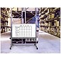Luxor Dry-Erase Mobile Combination Ghost Grid/Whiteboard, Aluminum Frame, 40" x 72" (MB7240LB)~#|#~14BA163E-8636-421E-8580BD4280E059BE_sc7