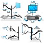 Mount-It! Single Monitor Sit-Stand Desk Mount with Keyboard Tray, Up to 32", Black (MI-7995)~#|#~14BC3D95-B0EA-4439-A17CB3940D59FC2E_sc7