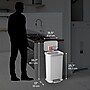 iTouchless SoftStep Plastic Step Trash Can, 13.2 Gallon, White (PL13WWP)~#|#~14D4FD8B-886C-4D33-82451928F1815E91_sc7