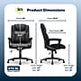 Serta Comfort Eco Ergonomic Velvet Fabric Swivel Executive Chair, Light Black (CCHR10006B)~#|#~14E742F0-1B06-44AD-BE5F89626F69DC8C_sc7