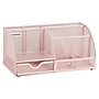 Mind Reader 7-Compartment Metal Desk Organizer File and Accessory Storage, Pink (JOEORG-PNK)~#|#~14ECE370-314E-4F99-9F4896AE84EFB058_sc7