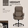 Elle Decor Rivendell AIR Lumbar Ergonomic Faux Leather Swivel Executive Chair, Mocha Brown (60124-MBRN)~#|#~14FDFBC9-6A6E-487E-AA8C88B96E036247_sc7