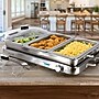 MegaChef 3-in-1 Buffet Server and Warming Tray, Triple 2.63 Quart Trays~#|#~1507D345-C1CA-4915-850283A7481F3CC1_sc7