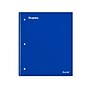 Staples Premium Poly 5-Subject Notebook, 8.5" x 11", College Ruled, 200 Sheets, Blue (TR58318)~#|#~150DC5A7-8ED9-47A3-932469D4DF582670_sc7