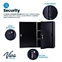 Viva Comfort Large Double Door Medicine Locking Secure Storage Medical Cabinet, 1.7 cu. ft., Black (ADIME999-03-BLK-MK)~#|#~1511C9E9-BF08-41EA-BC2C96CD28556DAC_sc7