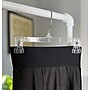 Nahanco 12" Plastic Pinch Grip Skirt/Slack Bottom Hanger, Swivel Hook, Clear, 200/Pack (6012)~#|#~151A9CE2-AB83-4CF8-8530F7EE301CB185_sc7