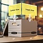 Bankers Box Stor/File 59% Recycled Corrugated File Box Lift Off Lid, Letter/Legal Size, White/Blue, 12/Carton (00703)~#|#~1546CD2F-3E1F-4D80-B151F3D97EDD300D_sc7