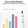 Avery Index Maker Extra-Wide Paper Dividers with Print & Apply Label Sheets, 5 Tabs, White (11438)~#|#~154E8C05-256B-42BD-B3E14E0156625CB3_sc7