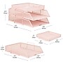 Mind Reader Metal Desk Organizer, Pink (3TSET-PNK)~#|#~158C090E-B730-469A-BEC3C34E8AC72668_sc7
