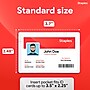 Staples Magnetic Badge Holders, Credit Card Size, Clear Horizontal ID Holders with Secure Magnet Backing, 25‑Pack~#|#~15A0E180-6E47-4D83-9D3C869F30816BD3_sc7