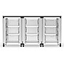Luxor Mobile 9-Section Modular Classroom Storage Cabinet, 28.75"H x 18.2"D, White (MBS-STR-31-9L)~#|#~15AAFA79-6920-4A78-8713F85A7E0E0FD4_sc7