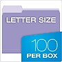 Oxford Recycled File Folder, 1/3-Cut Tab, Letter Size, Lavender, 100/Box (1521/3LAV)~#|#~15B307E5-9DC2-4101-81C5B01993EF6C3F_sc7