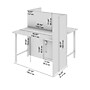 Bush Business Furniture Hustle 48"W 2 Person Back to Back Cubicle Panel Workstation, White (HUS020WH)~#|#~15B8E2D4-6322-4A76-A2D8109234C8F70D_sc7