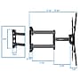 Mount-It! Full Motion Flat Screen TV and Monitors Wall Mount Bracket for 23" to 55" VESA Mount Screens (MI-4110)~#|#~15F263E8-1DD4-41C5-BBFB98DBDDF0D72D_sc7