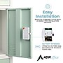 AdirOffice 72"H Single Tier Black/White Storage Locker (ADI629-201-B-W-DL)~#|#~160D2279-C48B-4FC2-B428C4C97A789E5E_sc7