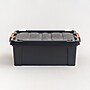 Iris 12 Gallon Heavy Duty Store-It-All Plastic Latching Storage Tote, Black (500215)~#|#~162C1A29-0E22-42E6-804B8C15F5AC4349_sc7