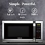 Farberware 1.6 cu. ft. Countertop Microwave, Brushed Stainless Steel (FMG16SS)~#|#~1630C635-123F-43E1-BCECA006A3EBF987_sc7