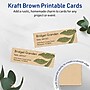 Avery Business Cards, 1" x 3", Matte Kraft Brown, 400/Pack (95283)~#|#~163CAD05-68DC-4AB3-87EC0D91E262E074_sc7