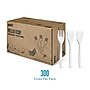 Perk™ Eco Compostable PLA Fork, Medium-Weight, White, 300/Pack (PK56201)~#|#~1647005B-4BBD-4B3B-95D8E940DB26AA5D_sc7