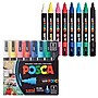 uni POSCA PC-5M Water-Based Paint Markers, Reversible Medium Tip, Assorted Colors, 8/Pack (PC5M8C)~#|#~164E22B6-8CE4-4346-A000AD1DDF2F16A6_sc7