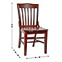 Flash Furniture Hercules Traditional Wood School House Back Restaurant Dining Chair, Mahogany (XUDGW0006MAH)~#|#~164F263D-CB5B-4226-ADCE41A6CCD3D5F9_sc7