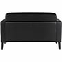 Lorell Clarke Series Vinyl Loveseat, Black (LLR86951)~#|#~1672ACCE-8366-4E81-94FE5C227D8CBEA5_sc7