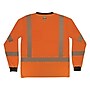Ergodyne GloWear 8371BK High Visibility Long Sleeve Black Bottom T-Shirt, ANSI Type R Class 3, Orange, Large (22304)~#|#~1675A492-2C6B-4DC2-94C1A2F6083DC863_sc7