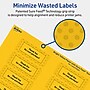 Avery Rectangle Laser/Inkjet Multipurpose Labels, 1" x 2-5/8", Bright Yellow (640/Box)~#|#~16831723-291C-48F2-90A7D349825D2108_sc7