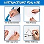 Mind Reader Adhesive Dry-Erase Whiteboard Roll with Dry Erase Markers, 24" x 10' (DWBER-WHT) ~#|#~1696AB2E-2971-49BF-A765511665ACE057_sc7