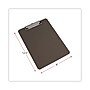 Universal Plastic Clipboard With Low Profile Clip, 1/2" Cap, 8 1/2 X 11, Translucent Black~#|#~16989AB9-2DCB-4C13-A5B2F75ABBB07CA9_sc7