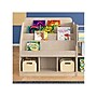 Flash Furniture Bright Beginnings 3-Section Modular Bookstand with Storage, 36" x 34.75", Brown (MKKE24282)~#|#~169B308A-FE18-4706-B38685F13AF8952E_sc7