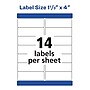 Avery Waterproof Laser Address Labels, 1-1/3" x 4", Matte White, 700 Labels/Box (5522)~#|#~16B10C98-B8CF-4D77-8D18AF8B92BE471F_sc7