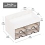 Mind Reader 9-Compartment Plastic Craft Organizer, White (SDORG-WHT)~#|#~16C45CF7-C45B-496F-A5794BDC278B5F52_sc7