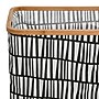 Household Essentials Krush Collapsible Laundry Hamper, Bamboo, Black/White (2274-1)~#|#~16C7473D-7004-4500-A740FD810050F91C_sc7