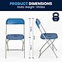 Flash Furniture HERCULES Plastic Folding Chair, Blue, 4/Pack (4LEL3BLUE)~#|#~16E1FCAC-E5F1-4398-A5ED42EFFB15569C_sc7