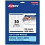 Avery Laser/Inkjet Multipurpose Labels, 3.4375" x ", Glossy Clear, 3000/Box (94210)~#|#~16E85452-0BD5-4AAD-ABA7EF4A880ADF13_sc7
