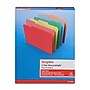 Staples Heavyweight File Folders, 1/3-Cut Tab, Letter Size, Assorted Colors, 50/Box (ST18363-CC)~#|#~16F3EF72-563D-4768-8FE016766A501E14_sc7