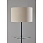 Adesso Imogen 67"H Black Floor Lamp with Linen Textured Fabric Shade (3189-01)~#|#~16FBF76E-FA4F-4C7D-A1829BFB94148B4A_sc7
