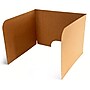 Classroom Products Foldable Cardboard Freestanding Privacy Shield, 19"H x 26"W, Kraft, 20/Box (VB1920 KR)~#|#~17049F94-52DD-4B09-A8757AB1A3A59F0A_sc7