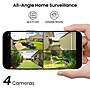 aosu 2K QHD 3.0-MP Outdoor Dual-Band Wireless AI-Smart Solar Security 4-Camera Kit with HomeBase Recorder, White (C9C-4H)~#|#~170AC153-F7CA-41FD-8C0BBC4530C663CF_sc7