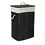Household Essentials 19-Gallon 1-Section Hamper with Lid, Bamboo, Black (HE1222)~#|#~171E771D-814C-499D-B8D6818AF04DD79F_sc7