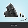 Logitech Lift Left for Business Wireless Ergonomic Left Handed Optical Mouse, Graphite (910-006467)~#|#~172289A2-3A1E-4AC1-ADB30DE7909D561D_sc7