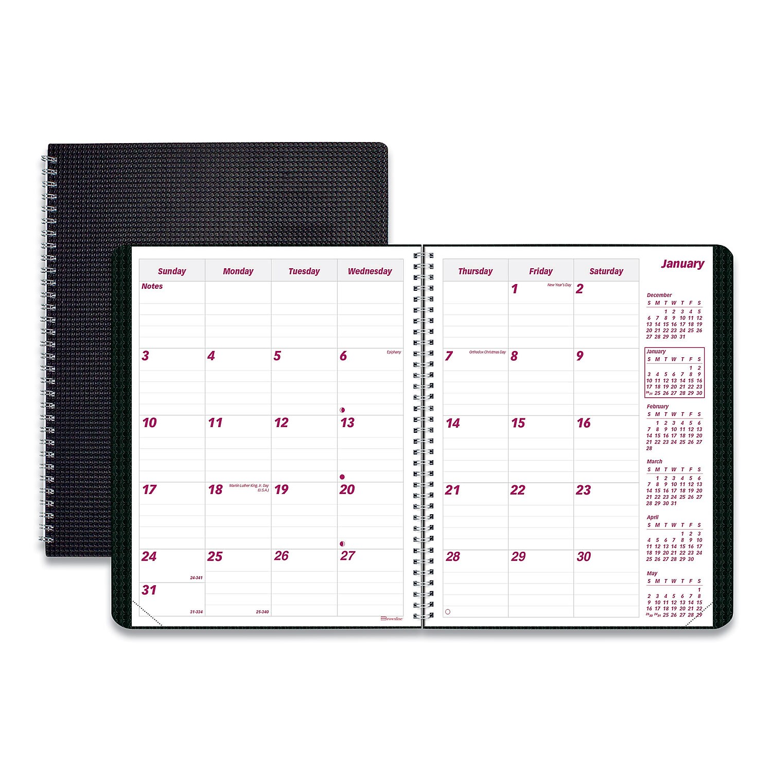 thumbnail image 2 of 2026 Planner - Business Planner, JAN 2026 - DEC 2026, 2026 Appointment Book 3 Tier Schedule Planner Notepad 2026 Daily Planners 8 74 X 11 38 60 Minutes Intervals Monthly Tabs Leather Cover Pocket Pea Green P 147841180 2 of 9