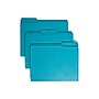 Smead File Folder, 3 Tab, Letter Size, Teal, 100/Box (13134)~#|#~172FBACE-E003-4410-8878E7D1B2E855C2_sc7
