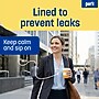 Perk 8 Oz Paper Hot Cups, 500 Count Bulk Disposable Coffee Cups for Hot Beverages, White/Yellow~#|#~1745A265-61AD-4D79-A72A74437D4BDA0E_sc7