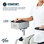 Viva Comfort Wide Adjustable Bariatric Padded Phlebotomy Blood Drawing Chair, 500 lbs. Capacity, Black (ADI997-01D-BLK-HD-MK)~#|#~1750F4B9-7D12-434F-988EC4A75EDC9BB1_sc7